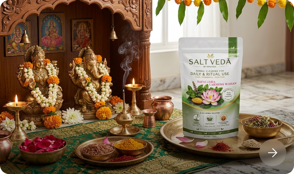 The Sacred Way to Clean Your Home Naturally with Saltveda Safai Jaha Lakshmi Wahan